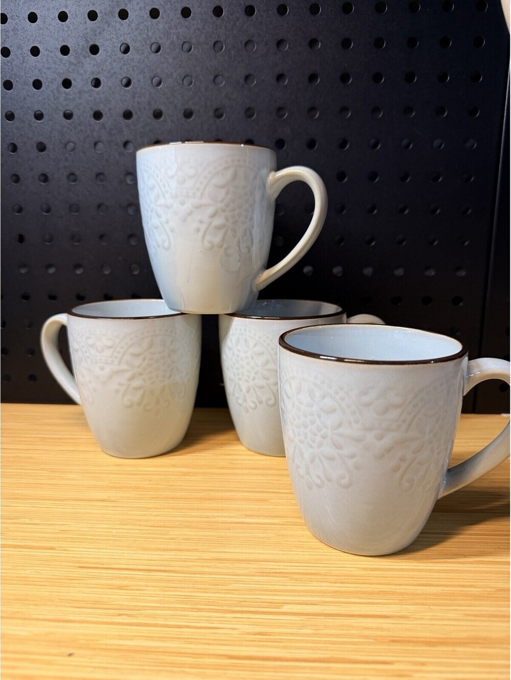 Pfaltzgraff Joanne Mugs 12.5 Oz Set Of 4
